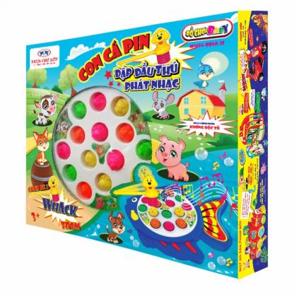 Con cá pin đập đầu thú phát nhạc - M1684-BB60-2I