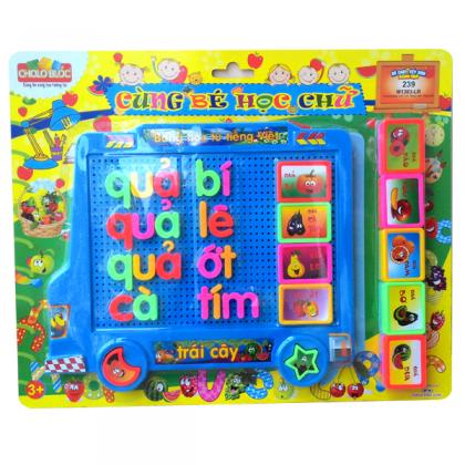 Creative building block toys 239 (L10-Blister Vietnamese alphabet-fruit) M1383-LR