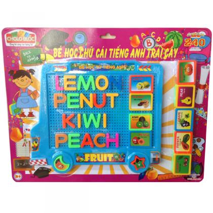 Creative building block toys 240 (L10-Blister alphabet English-fruit)