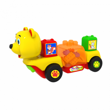 Little Bear plays music and contain building block toys | M1677-BB56-2I