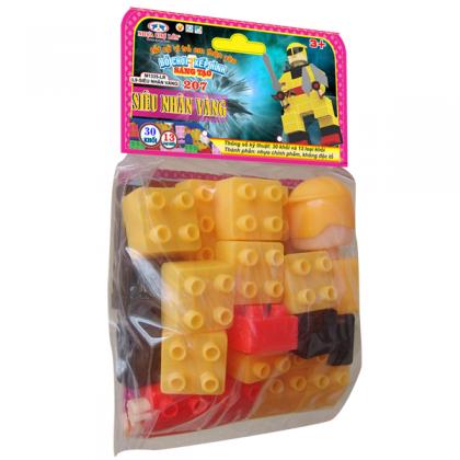 Creative building blocks toys 207 (L9 - Yellow Superman)