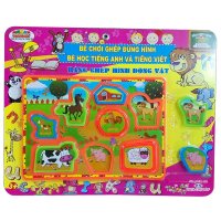 Creative building block toys 301 (L10-Baby lean English-Vietnameset and animal)  M1570-LR
