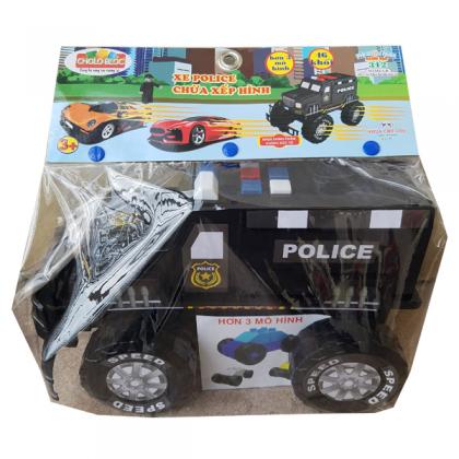 CHOLO BLÓC 312 (L3 - Xe Police địa hình chứa xếp hình) | M1582-LR